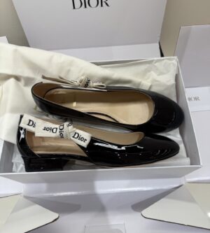 디올 자디올 페이턴트 카프스킨 발레 플랫슈즈 KDF159VNI