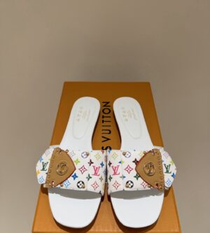 루이비통 26SS LV x TM LV 프레임 플랫 뮬 슬리퍼 1AJJYA