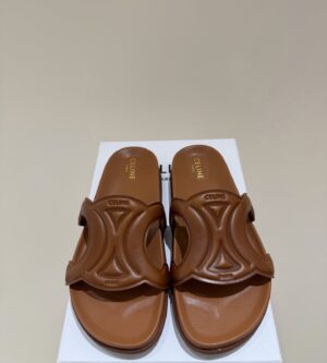 셀린느 베제탈 태닝 카프스킨 트리옹프 슬리퍼 367365348C