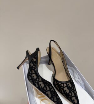 디올 어디오러블 슬링백 펌프스 자수 메시 구두 KDV565OEN