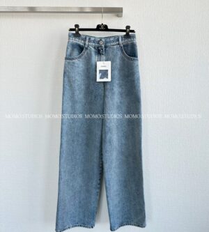 샤넬 26SS CC 로고 체인 자수 데님 팬츠 청바지 P81250